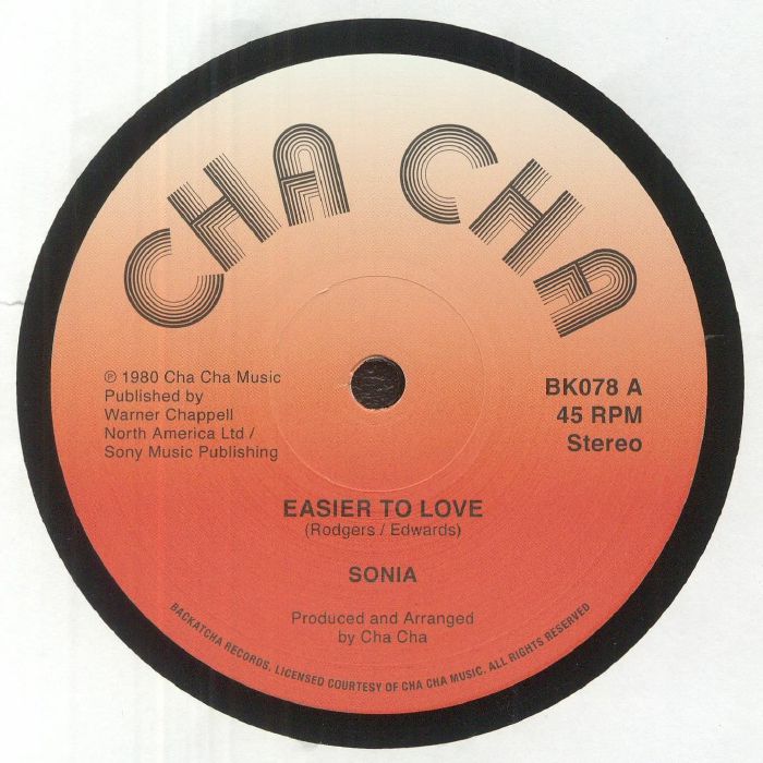 Easier To Love Sonia 12 Inch on Cha Cha Buyreggae