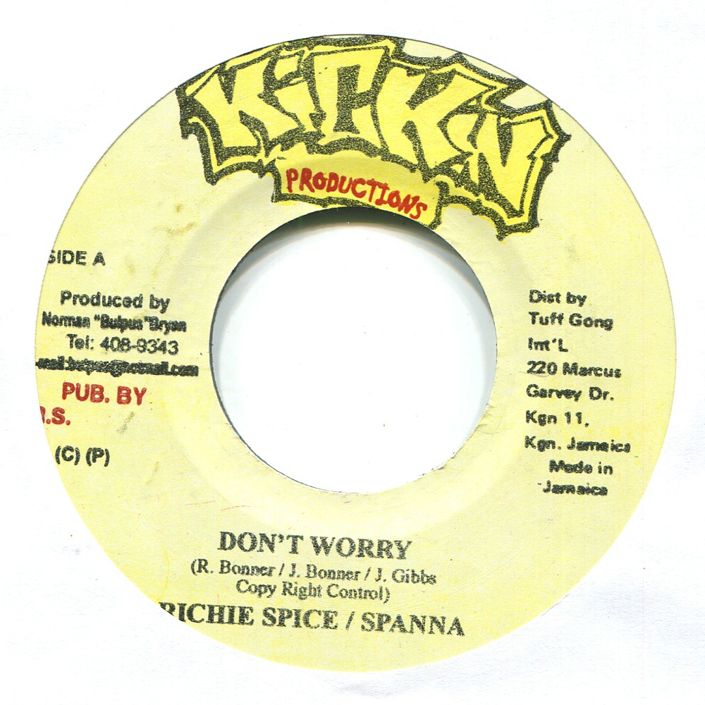 Don't Worry - Spanner Banner, Richie Spice