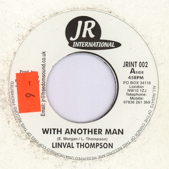 With Another Man - Linval Thompson (7 Inch) on Jr International 