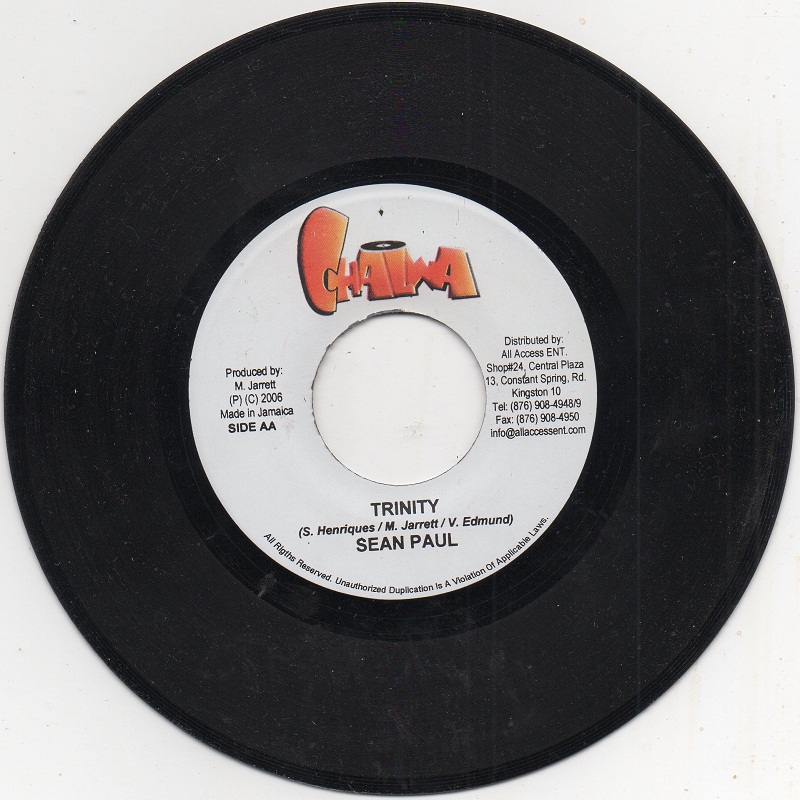 Trinity Sean Paul 7 Inch On Chalwa Buyreggae